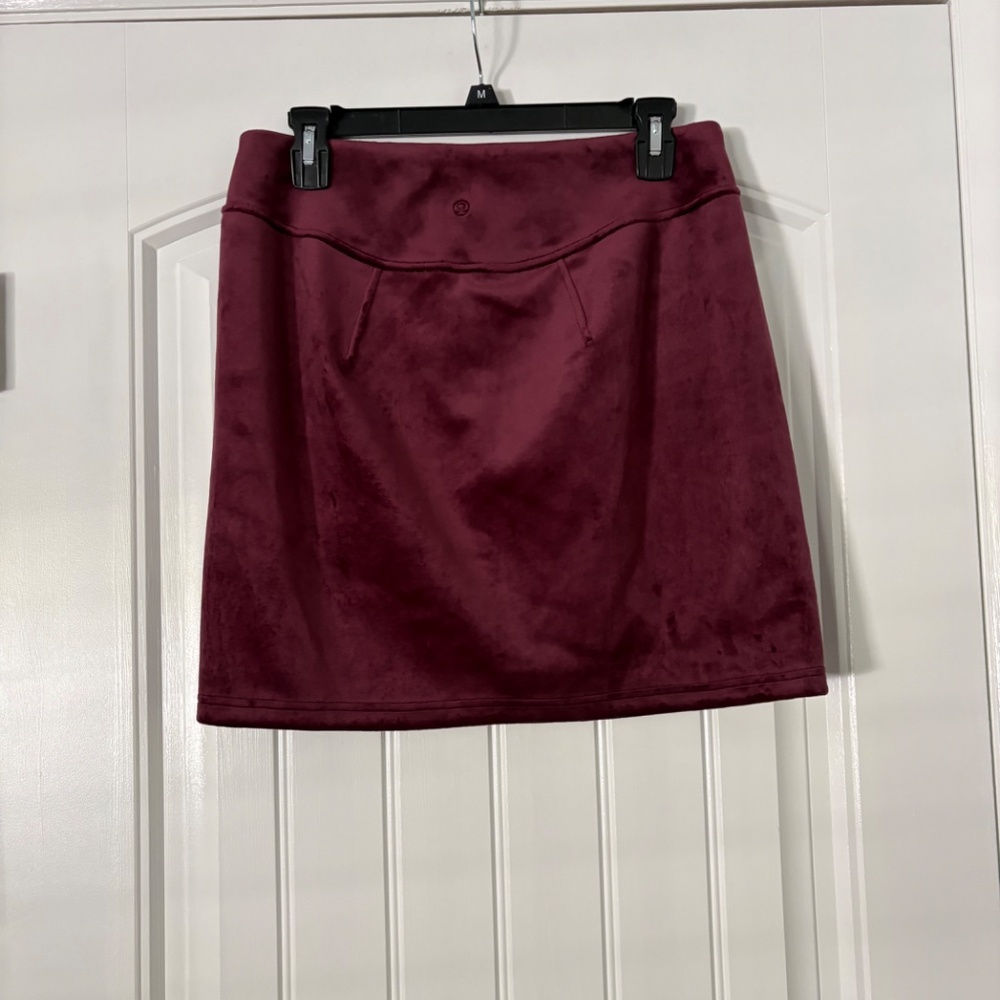 Scuba High-Rise Mini Skirt Velvet - Picture 5 of 7